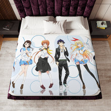 Load image into Gallery viewer, Nisekoi Chitoge Kirisaki, Kosaki Onodera, Seishirou Tsugumi, Marika Tachibana, Ruri Miyamoto Sherpa Blanket