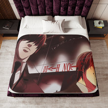 Load image into Gallery viewer, Anime Death Note Sherpa Blanket