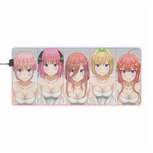 Load image into Gallery viewer, The Quintessential Quintuplets Miku Nakano, Itsuki Nakano, Nino Nakano, Yotsuba Nakano, Ichika Nakano RGB LED Mouse Pad (Desk Mat)