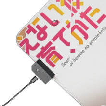 Load image into Gallery viewer, Saekano: How To Raise A Boring Girlfriend RGB LED Mouse Pad (Desk Mat)