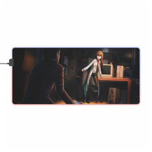 Load image into Gallery viewer, Okabe and Kurisu Time Jump RGB LED Mouse Pad (Desk Mat)