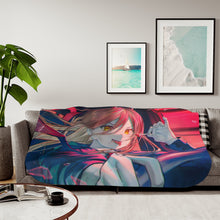 Load image into Gallery viewer, Anime Chainsaw Man Sherpa Blanket