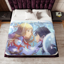 Load image into Gallery viewer, Kirito and Asuna Sherpa Blanket
