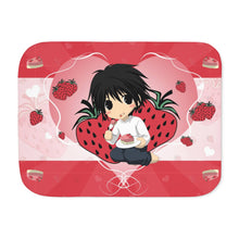 Load image into Gallery viewer, strawberries Sherpa Blanket