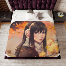 Load image into Gallery viewer, Kana Kimishima Face Sherpa Blanket