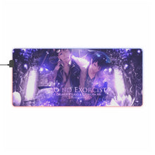 Load image into Gallery viewer, Blue Exorcist RGB LED Mouse Pad (Desk Mat)