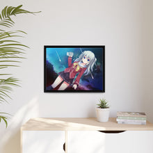 Load image into Gallery viewer, Nao Tomori holding a camera Canvas Framed Art Print
