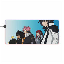 Load image into Gallery viewer, Fairy Tail Natsu Dragneel, Erza Scarlet, Gray Fullbuster, Gajeel Redfox RGB LED Mouse Pad (Desk Mat)
