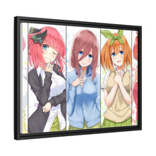 Load image into Gallery viewer, The Quintessential Quintuplets Miku Nakano, Itsuki Nakano, Nino Nakano, Yotsuba Nakano, Ichika Nakano Canvas Framed Art Print