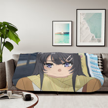 Load image into Gallery viewer, Mai Sakurajima Sherpa Blanket