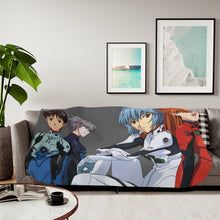 Load image into Gallery viewer, Anime Neon Genesis Evangelion Sherpa Blanket