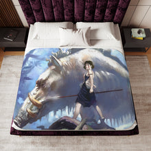 Load image into Gallery viewer, Anime Princess Mononoke Sherpa Blanket