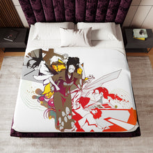 Load image into Gallery viewer, Anime Samurai Champloo Sherpa Blanket