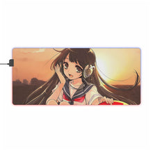 Load image into Gallery viewer, Anime Headphones RGB LED Mouse Pad (Desk Mat)