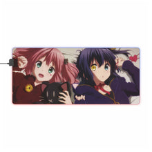 Load image into Gallery viewer, Rikka Takanashi and Satone Shichimiya RGB LED Mouse Pad (Desk Mat)