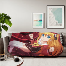 Load image into Gallery viewer, Yusa Nishimori smiling Sherpa Blanket