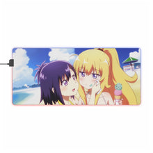 Load image into Gallery viewer, Gabriel DropOut Gabriel Tenma White, Vignette Tsukinose April RGB LED Mouse Pad (Desk Mat)