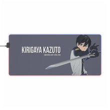 Load image into Gallery viewer, Sword Art Online Kazuto Kirigaya RGB LED Mouse Pad (Desk Mat)