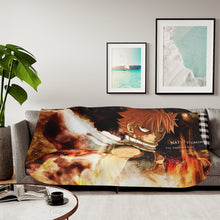 Load image into Gallery viewer, Fairy Tail Natsu Dragneel Sherpa Blanket