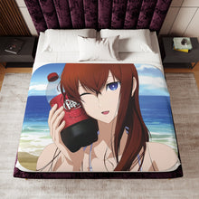 Load image into Gallery viewer, Makise Kurisu & Rintarou Kyouma-Dr Pepper Addicts Sherpa Blanket