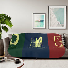 Load image into Gallery viewer, Shingeki no Kyojin Sherpa Blanket
