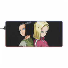 Load image into Gallery viewer, Dragon Ball Super - Android 17 & 18 RGB LED Mouse Pad (Desk Mat)