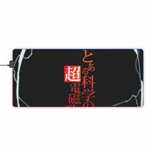 Load image into Gallery viewer, A Certain Scientific Railgun RGB LED Mouse Pad (Desk Mat)