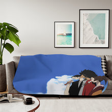 Load image into Gallery viewer, Anime Samurai Champloor Sherpa Blanket