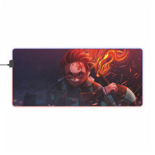 Load image into Gallery viewer, Demon Slayer: Kimetsu no Yaiba RGB LED Mouse Pad (Desk Mat)