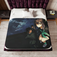 Load image into Gallery viewer, Shinoa, Yu & Yoichi At The Roof Sherpa Blanket