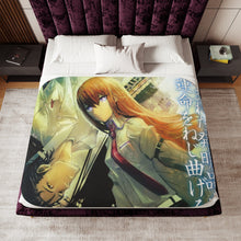Load image into Gallery viewer, Makise Kurisu & Rintaro Okabe Sherpa Blanket