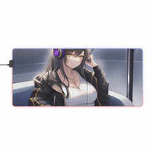 Load image into Gallery viewer, metro music girl RGB LED Mouse Pad (Desk Mat)