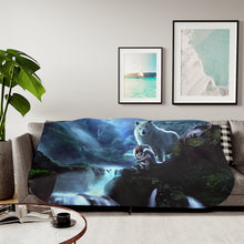 Load image into Gallery viewer, Princess Mononoke Sherpa Blanket