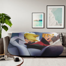 Load image into Gallery viewer, Boruto and Deidara Sherpa Blanket