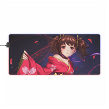 Load image into Gallery viewer, Kabaneri of the Iron Fortress Mumei RGB LED Mouse Pad (Desk Mat)