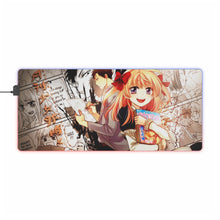 Load image into Gallery viewer, Monthly Girls' Nozaki-kun Chiyo Sakura, Umetarou Nozaki RGB LED Mouse Pad (Desk Mat)