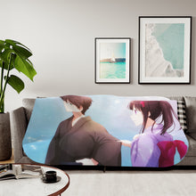 Load image into Gallery viewer, Eru Chitanda And Hōtarō Oreki Kimono Sherpa Blanket
