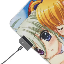 Load image into Gallery viewer, Magical Girl Lyrical Nanoha RGB LED Mouse Pad (Desk Mat)