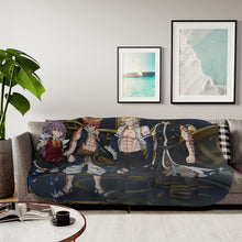 Load image into Gallery viewer, Fairy Tail Natsu Dragneel, Wendy Marvell, Gajeel Redfox Sherpa Blanket