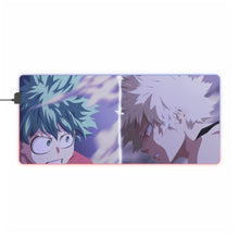 Load image into Gallery viewer, My Hero Academia Izuku Midoriya, Katsuki Bakugou RGB LED Mouse Pad (Desk Mat)