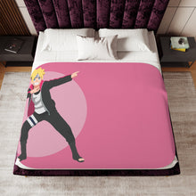 Load image into Gallery viewer, Boruto Sherpa Blanket