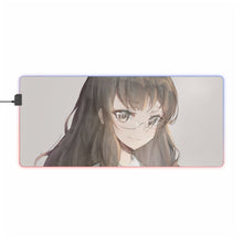 Load image into Gallery viewer, Rascal Does Not Dream Of Bunny Girl Senpai RGB LED Mouse Pad (Desk Mat)