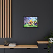 Load image into Gallery viewer, Pokemon Soccer Match Canvas Framed Art Print