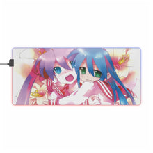 Load image into Gallery viewer, Lucky Star Konata Izumi, Kagami Hiiragi RGB LED Mouse Pad (Desk Mat)