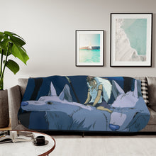 Load image into Gallery viewer, Anime Princess Mononoke Sherpa Blanket
