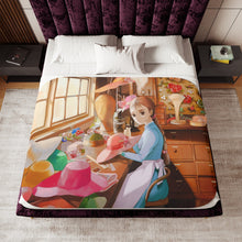 Load image into Gallery viewer, Anime Howl's Moving Castle Sherpa Blanket