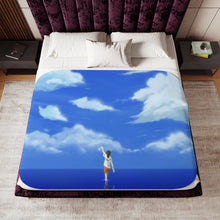 Load image into Gallery viewer, Anime Spirited Away Sherpa Blanket