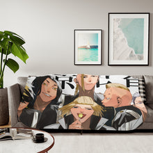 Load image into Gallery viewer, Tokyo Revengers Keisuke Baji, Takashi Mitsuya, Kazutora Hanemiya Sherpa Blanket