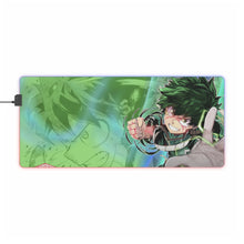 Load image into Gallery viewer, Izuku Midoriya using his quirk RGB LED Mouse Pad (Desk Mat)