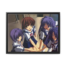 Load image into Gallery viewer, Clannad Nagisa Furukawa, Kyou Fujibayashi, Kotomi Ichinose, Ryou Fujibayashi Canvas Framed Art Print